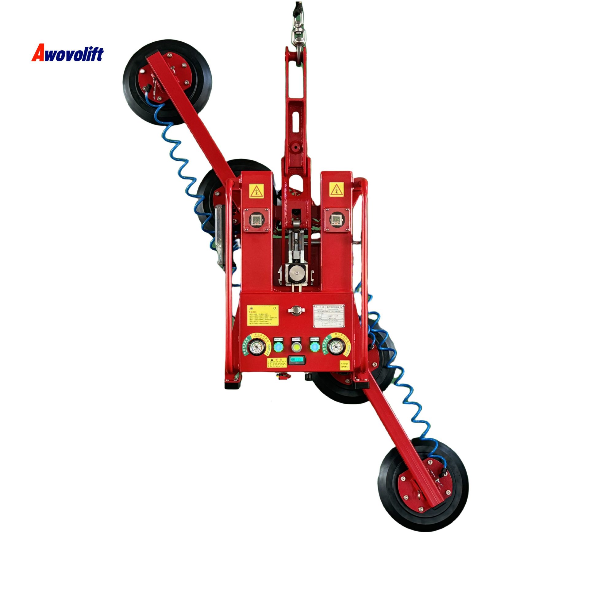 Awovolift One Line 300mm Two System Glass Vacuum Lifter CE 500-750KG Lifting Vacuum Glass Sucker Cup Transport Handling Machine