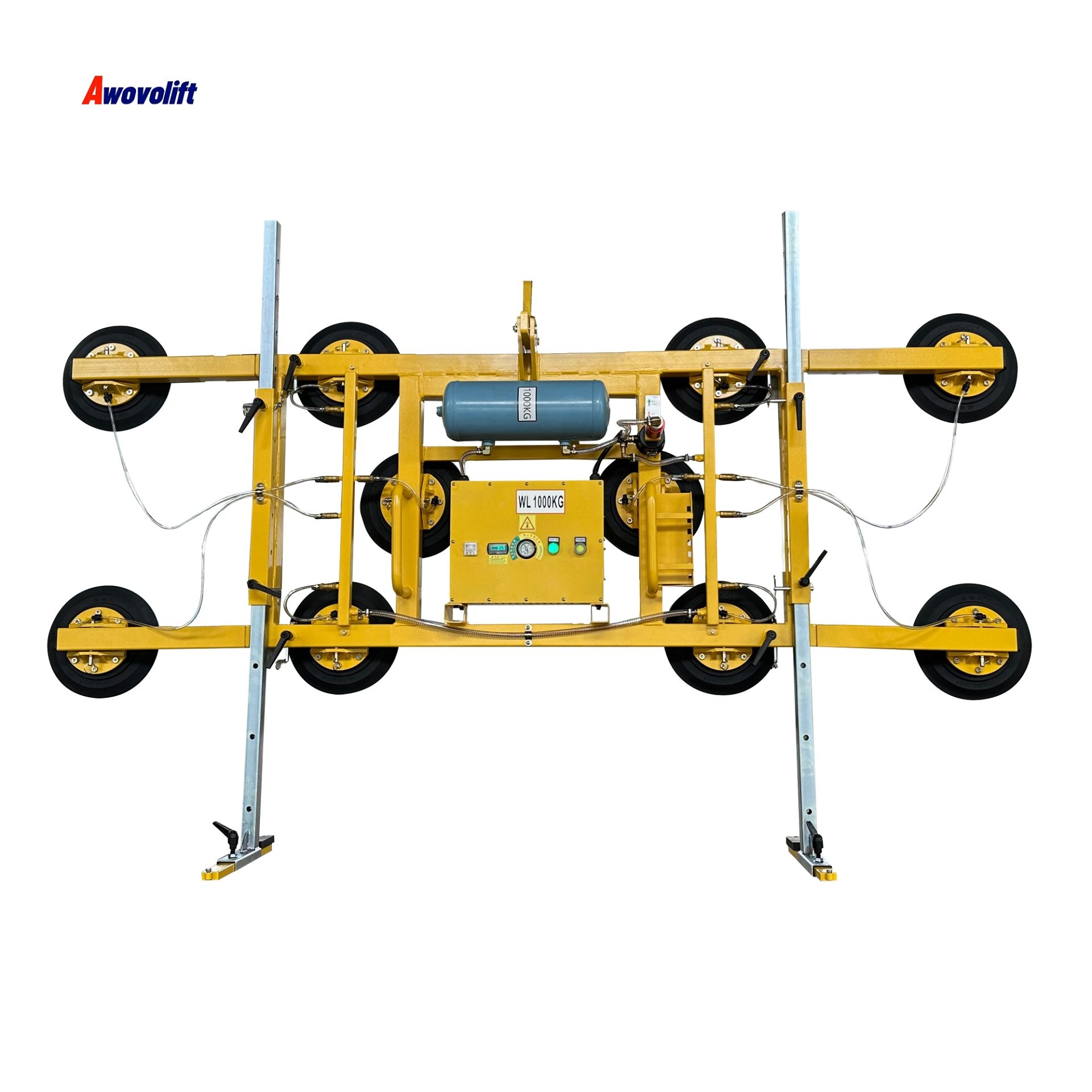 Awovolift Glass Vacuum Hooks for Vacuum Lifter with Towing Hook Glass Hollow Production Line Vacuum Lifter Handle 2000kg CE
