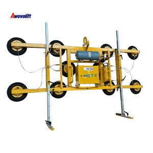 Awovolift Suction Cup Glass Vacuum Lifter for Glass Hollow Line Electric Glass Vacuum Lifting with Towing Hook Hollow 2000kg