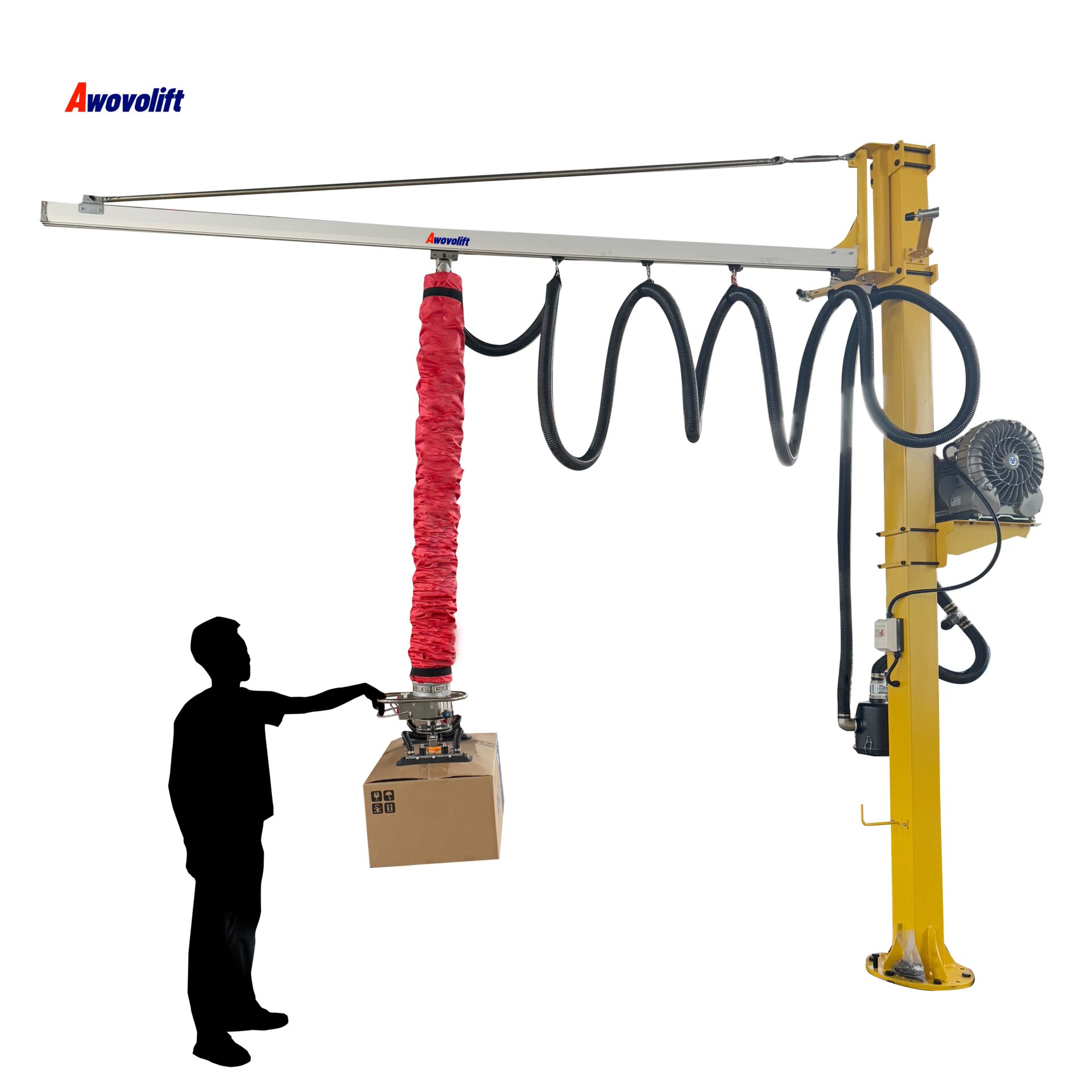 Awovolift Air Pipe Vacuum Tube Lifter for Paint Tins Bucket Containers Food Packaging Box or Cement Bags 100kg CE Logistics
