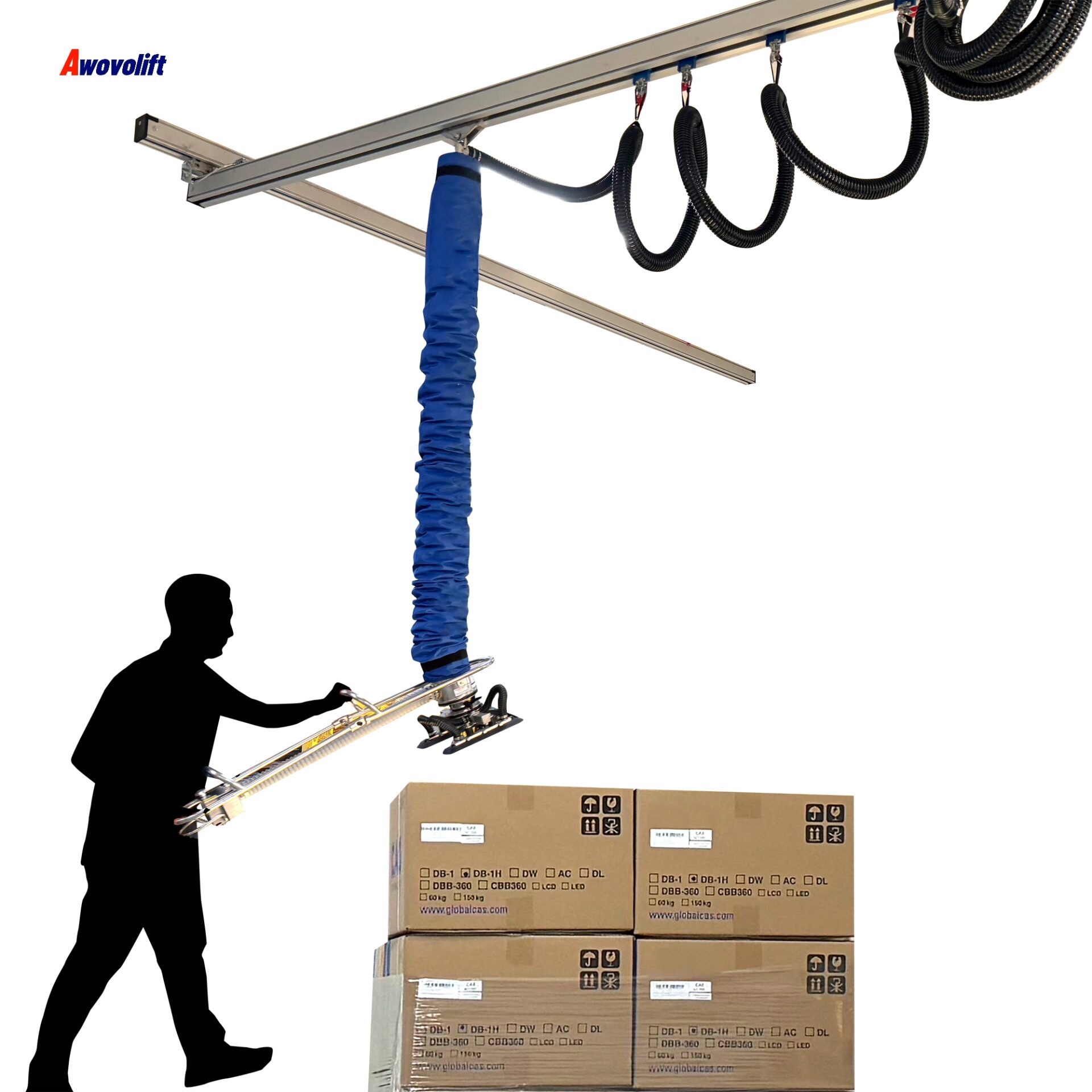 Awovolift Heavy Duty Tube Lifting Suction Cup Tube Suction Lifter Holder air Pneumatic Suction Handles Bunnings Grips Box Bag CE