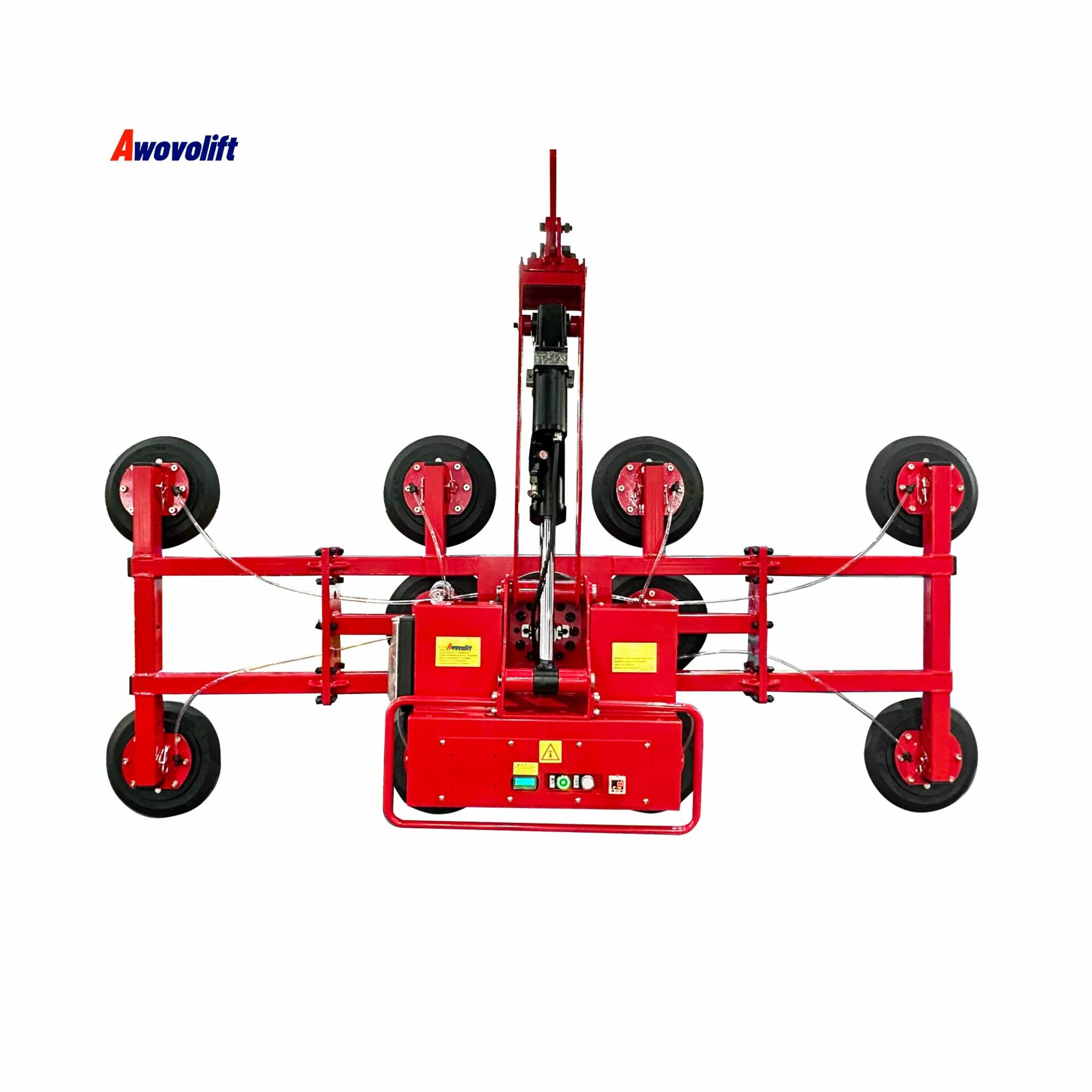 Awovolift Glass Removal Suction Cups Vacuum Lifter Sheet Metal Panel Suction Handle Turnover and Rotation Remote Control 1000kg