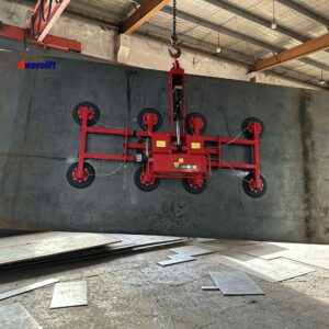 Awovolift Glass Removal Suction Cups Vacuum Lifter Sheet Metal Panel Suction Handle Turnover and Rotation Remote Control 1000kg