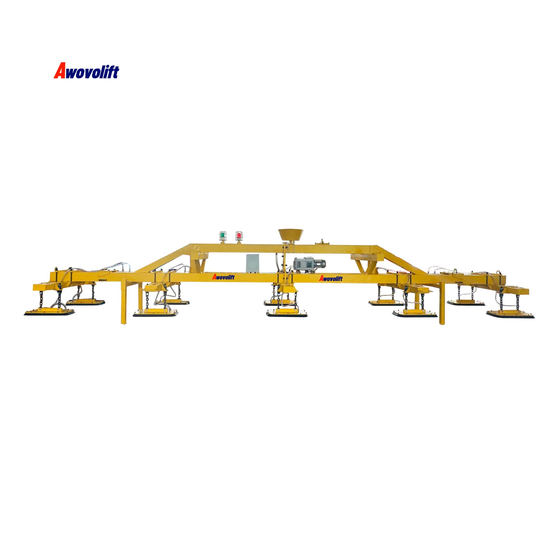 Awovolift 10Tons Huge Plate Sheet Metal Vacuum Lifter for Large Steel Dockyard Shipyard Steel Panel Workshop Remote Control CE